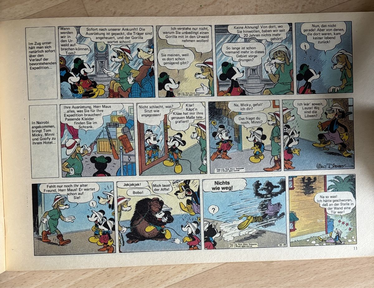 Fumetti: Micky Maus 1937 und der Geist des Gorillas – Nuovo (secondo la descrizione) da Kehrsatz venduto da Raboy 1