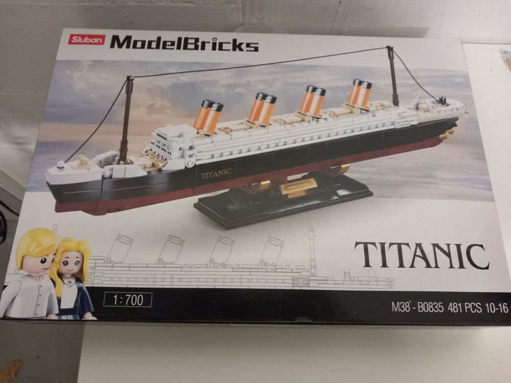 sluban model bricks titanic