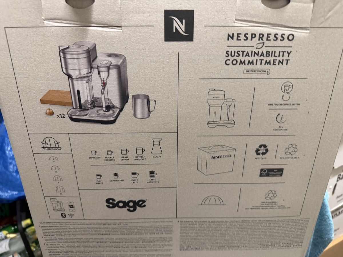 Nespresso Macchine per caffè & Macchine per espresso: Nespresso Sage Vertuo Creatista – Nuovo e nell'imballaggio originale da Beromünster venduto da Ctempo 2