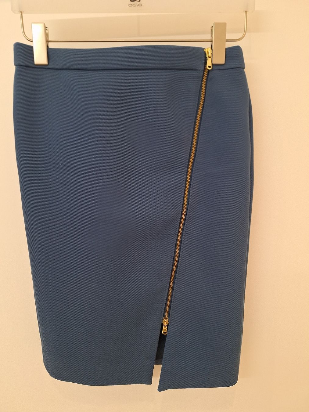 J.Crew Röcke: J. Crew Pencil Skirt, Blue with Gold Zipper Detail – Gebraucht aus Cham von Drukkerij