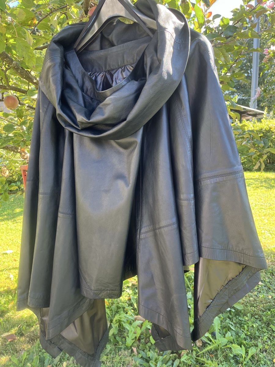 Altro in Moda donna: MARIEL Lederponcho Ledercape schwarz  – Nuovo (secondo la descrizione) da Heerbrugg venduto da sputnik09 3