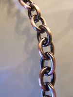 1m Kette Meterware Jasseron 10mm bronze