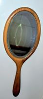 Antiker Handspiegel aus Holz, ovales Design, Top Zustand