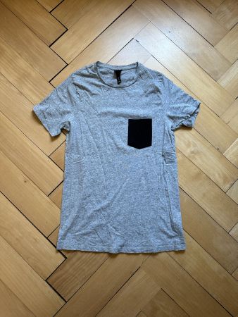 T-Shirt hellgrau meliert L