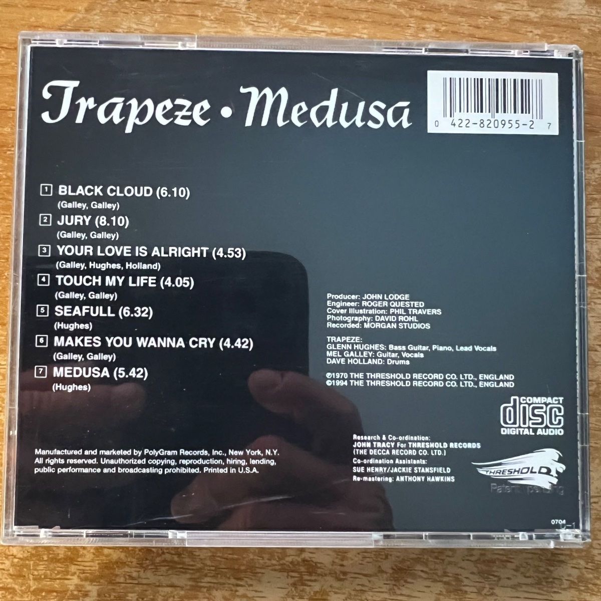 CD: Trapeze - Medusa / CD - 1. US-Press. 1994 - TOP – Usato da Gais venduto da soundcave57 1