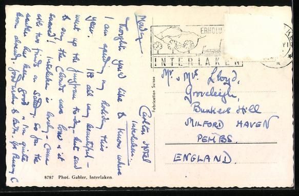 Cartes postales: Jungfrau, Jungfraubahn mit Gebirgspanora – D'occasion à Berlin par bartko-reher 1