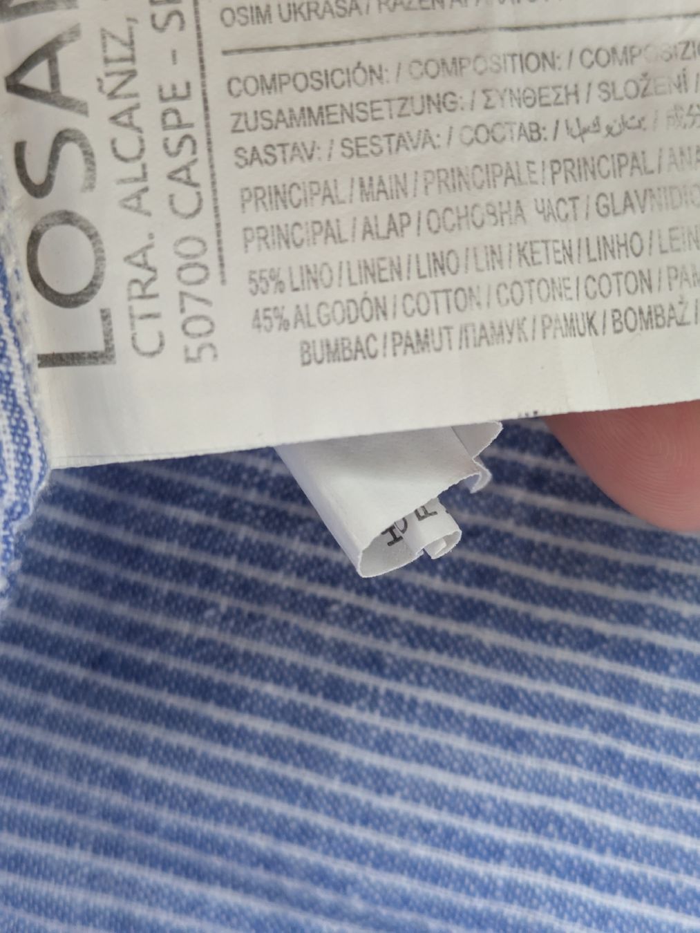Camicie: Sommerliches Leinenhemd Grösse 3XL hellblau gestreift – Usato da Rorschach venduto da joh_v2y2 3