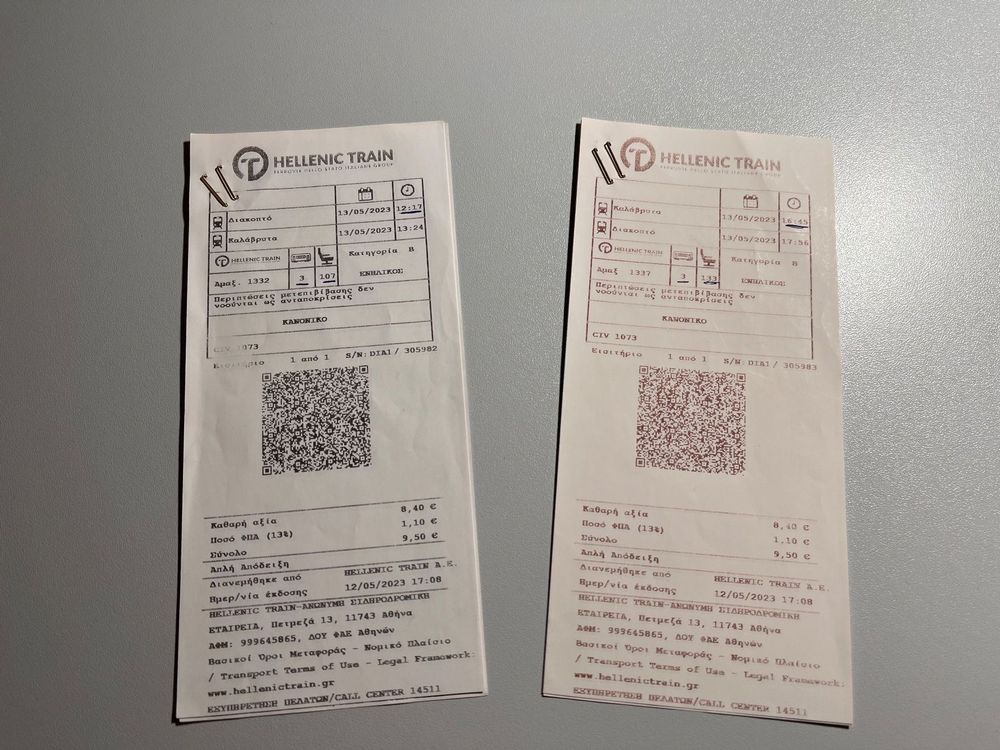 Bahnbillett Griechenland, Schmalspurbahn DiakoptoKalavryta Kaufen