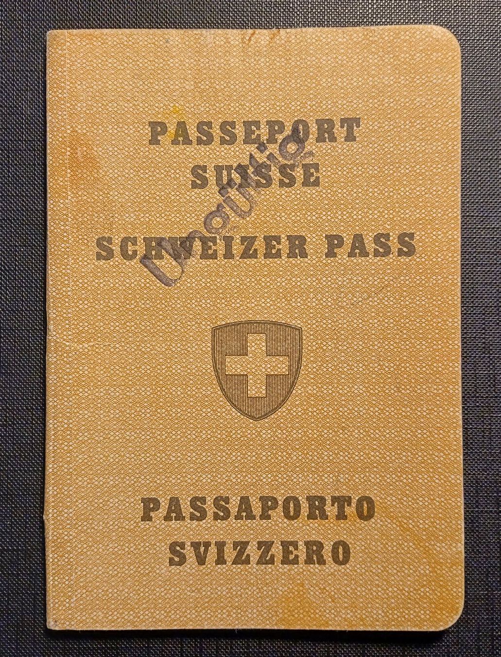 Autres collections & raretés: Alter SCHWEIZER PASS 1958 mit vielen Stempeln – D'occasion à Brittnau par