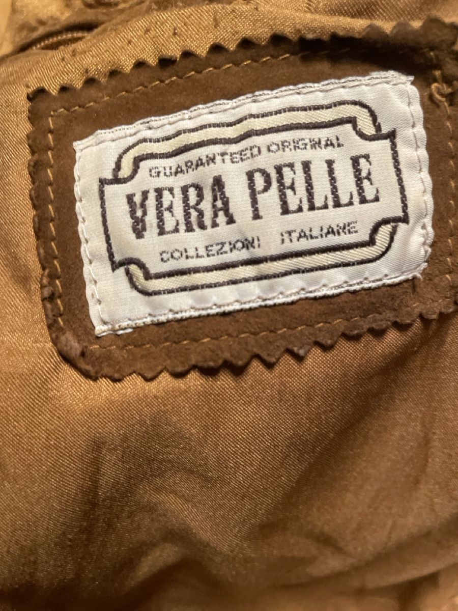 Jacken: Jacke  Echte leder Dunkel beige – Gebraucht aus Capolago von LA.BOTTEGA 4
