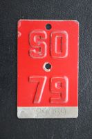 Velonummer SO 79 ( Jahrgangsgeschenk )