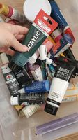 Malsachen mit diversen Acrylfarben etc