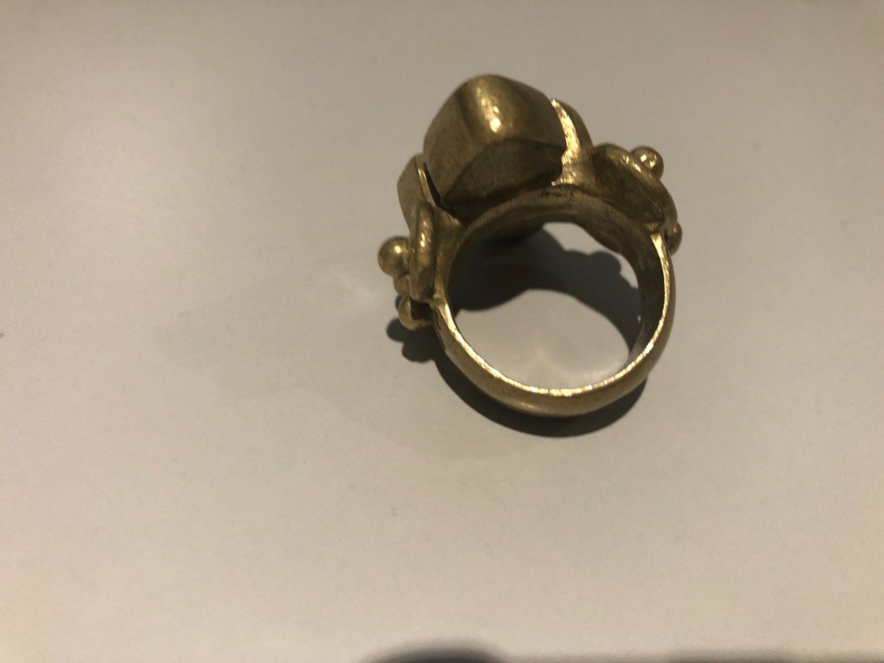 Anelli: Messing Ring Vintage Statement Goldfarben – Usato da Wängi venduto da Argon180 2