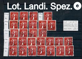 1939 Lot  Landi Marken alle Spez. Kat .450.-