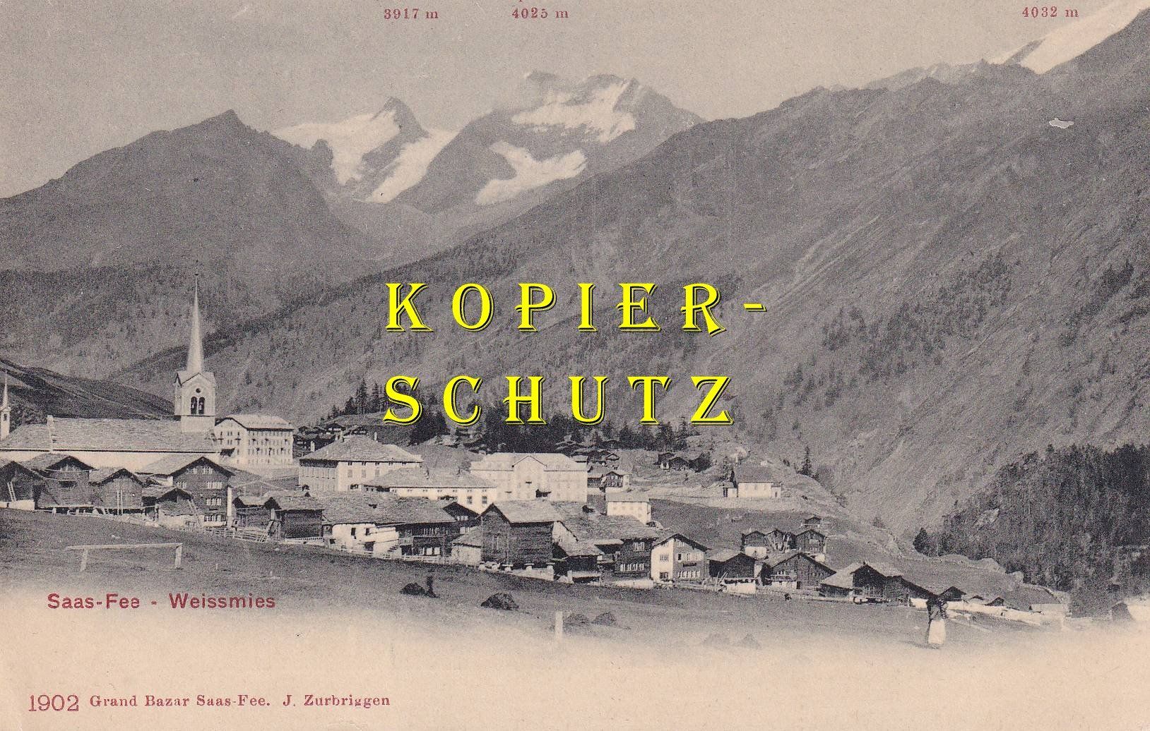 Cartes postales: Saas-Fee - Weissmies /bl – D'occasion à Hombrechtikon par Rudolf07