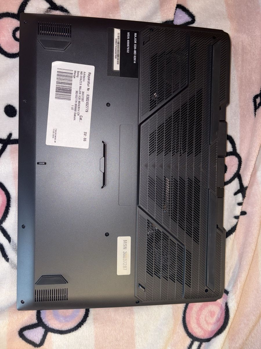 Medion Notebook: ERAZER Major X20,Gaming Notebook – Usato da Adliswil venduto da dia_htj5 1