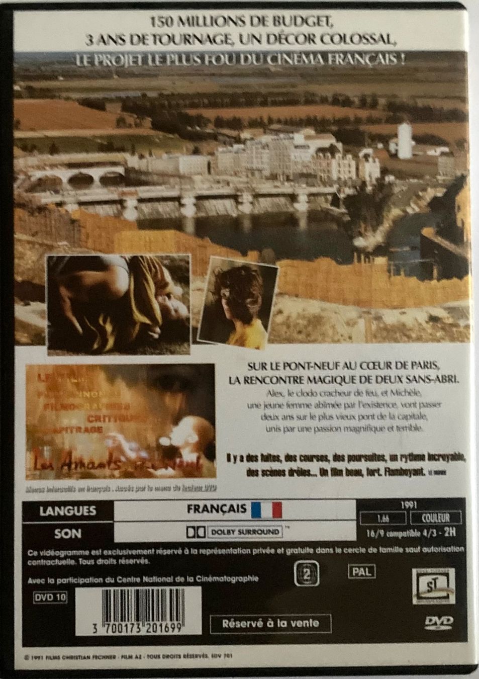 Alle DVDs: LES AMANTS DU PONT-NEUF – Gebraucht aus Poliez-Pittet von Newtown-Records 1