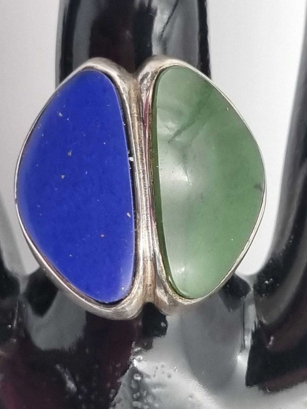 Ringe: Silber Ring mit Jade und Lapis Lazuli – Gebraucht aus Kölliken von ter_lkc7 1