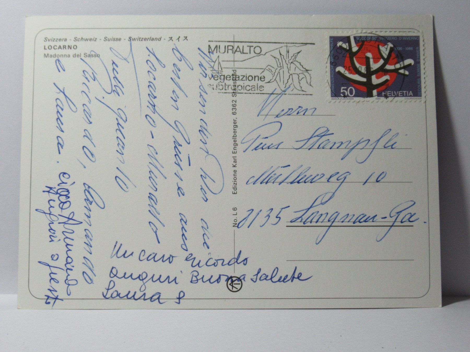 Cartes postales: Locarno  1980 – D'occasion à Grenchen par Bluemchen1900 1
