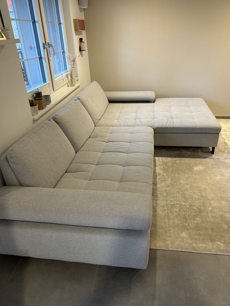 Divani: Ecksofa Tommaso grau 320/195 – Usato da Nürensdorf venduto da callstrunz 2