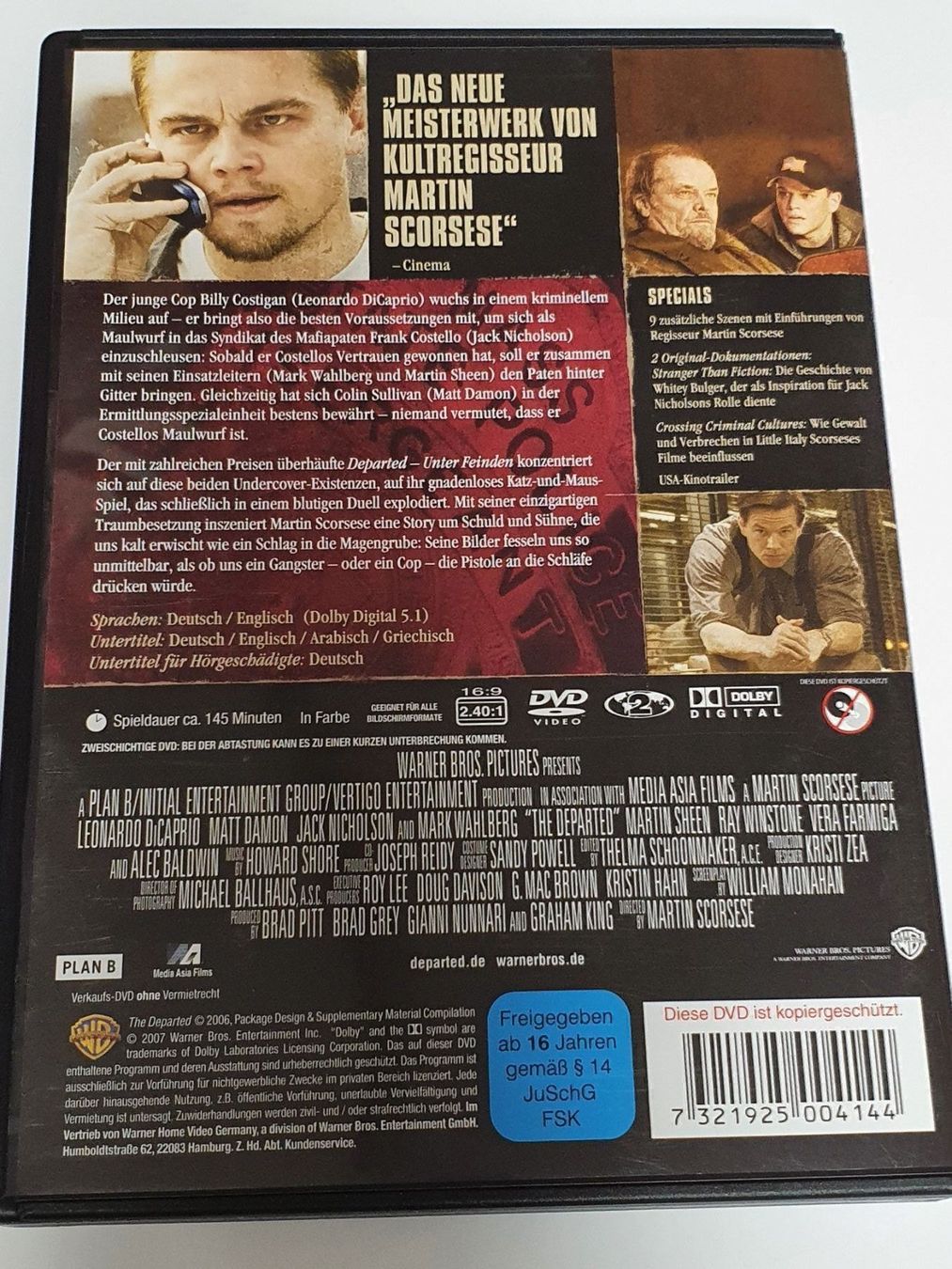 Tutti i DVDs: Departed - Unter Feinden DVD – Usato da Oberdorf BL venduto da BaldenEagle 3