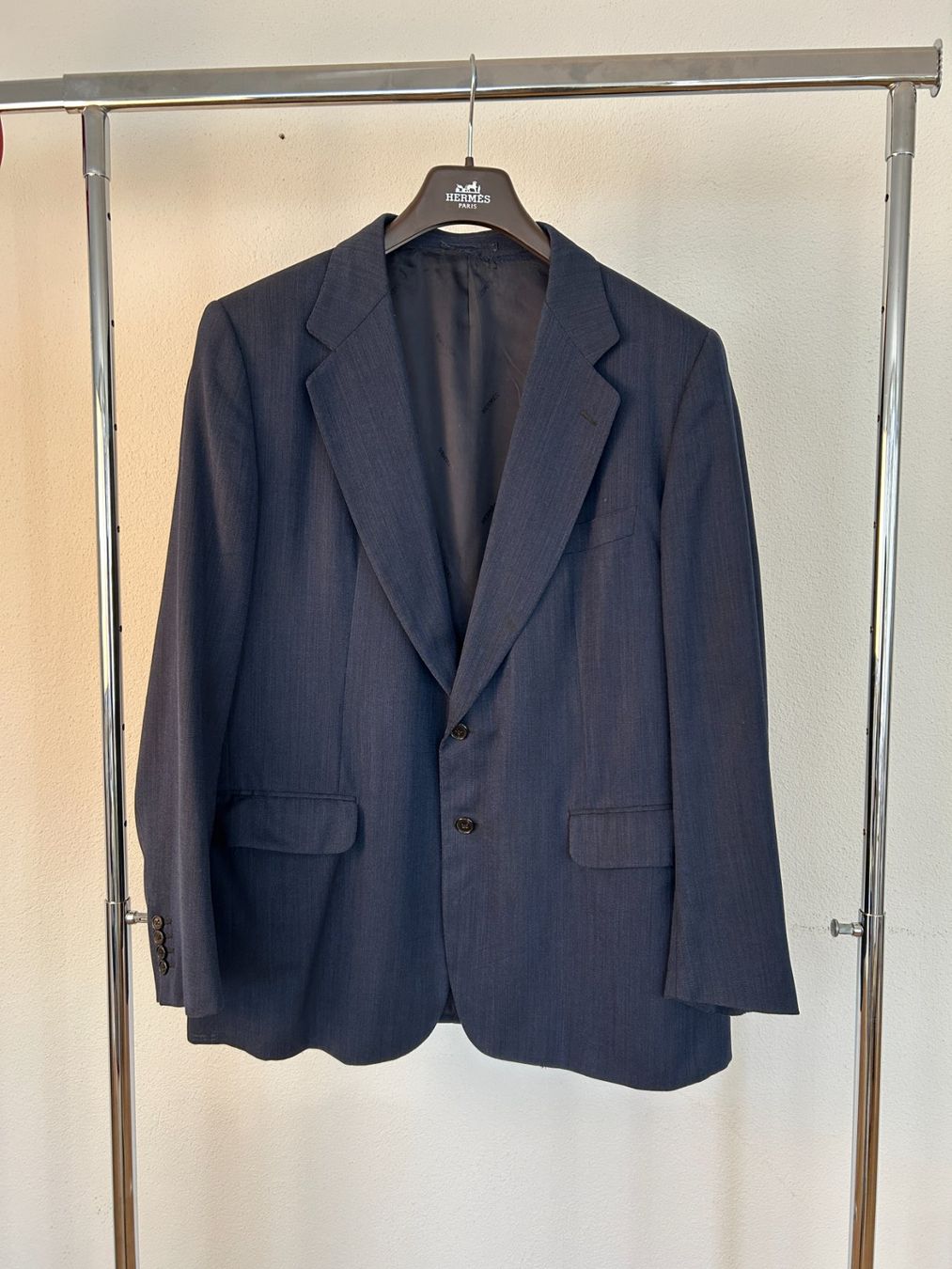 Hermès Vestes: Hermès Navy Blue Wool Blazer – D'occasion à Bern par kurtikobolt74