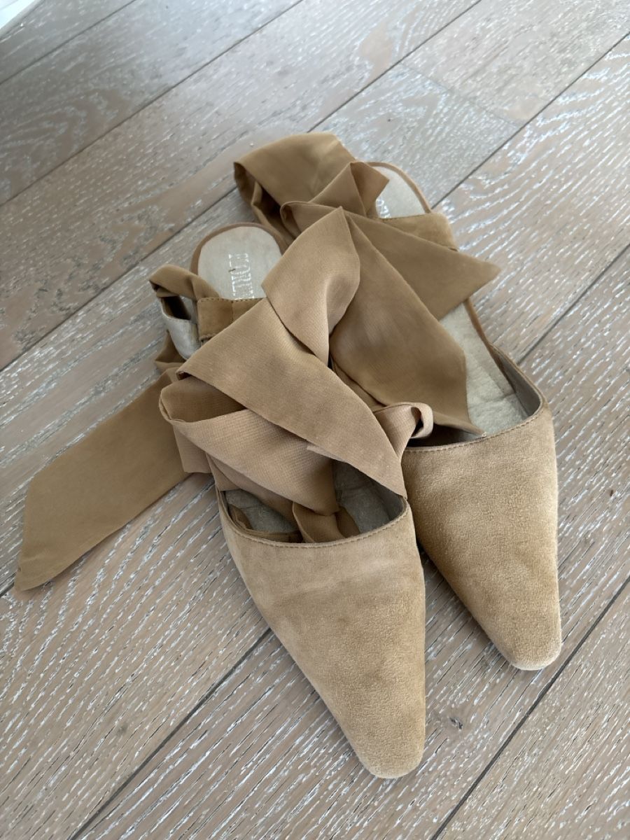 Scarpe da donna: Sandalen Floris van Bommel braun mit Bindeband beige – Usato da Zürich venduto da muz_5h6k