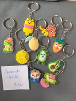 10 Schlüsselanhänger Avocado Dino Früchte neu set 20