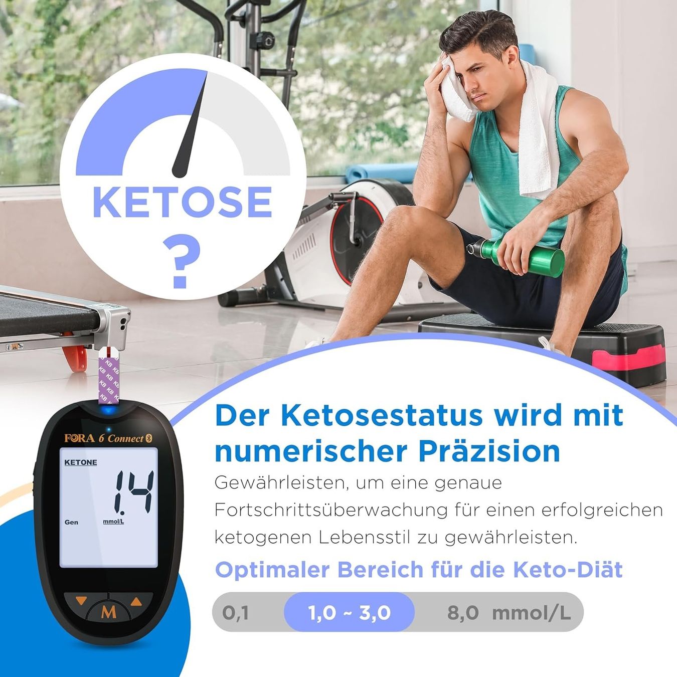 Medizinische Geräte: Fora 6 Connect Harnsäure-Messgerät & 10 Teststreifen – Neu und originalverpackt aus St. Gallen von ForaCare 2