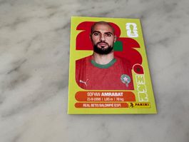 Panini Fifa WM 2026 Sticker Sofyan Amrabat Marokko MAR 10