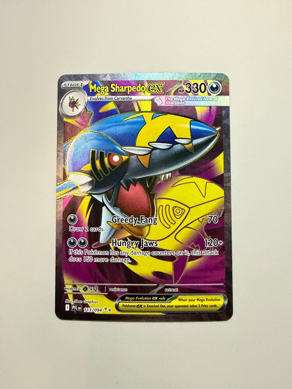 Pokémon Carte collezionabili: Mega Sharpedo EX 113/094 – Nuovo (secondo la descrizione) da Niederhasli venduto da tcgpoint