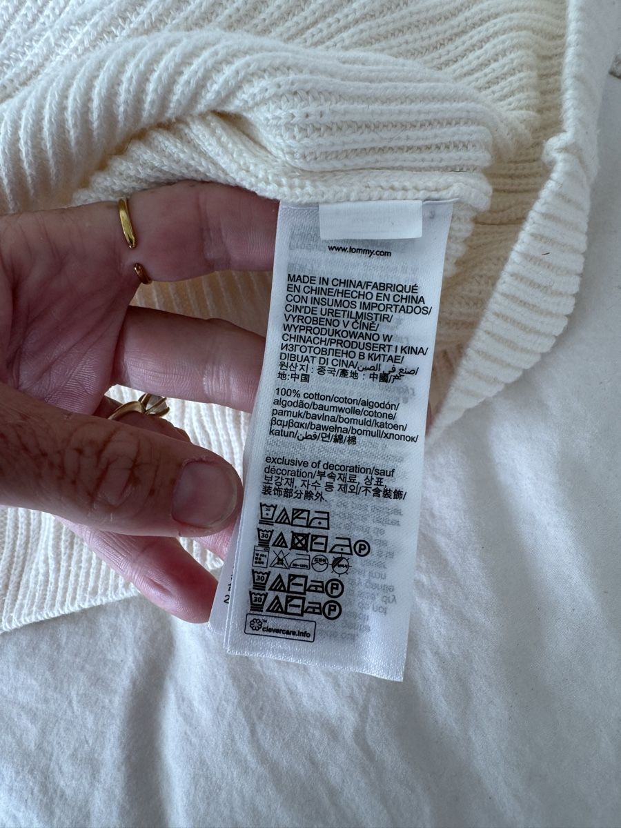 Tommy Hilfiger Maglioni & Felpe: Pull Col Roulé Tommy Hilfiger Crème Taille M Bon État – Usato da Genève venduto da lejardindesvetements 4