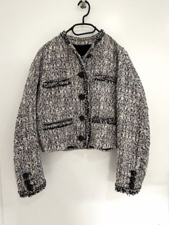 Tweedjacke MNG schwarz-weiss Grösse M guter Zustand