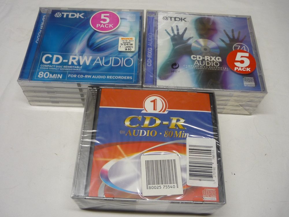 20x TDK Neu OVP - CD- R RW Rohlinge (Neu und originalverpackt) in ...