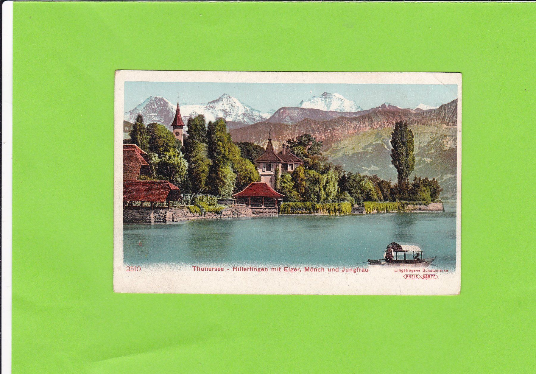 Cartoline postali: Thunersee-Hilterfingen – Usato da St. Peterzell venduto da neckertal