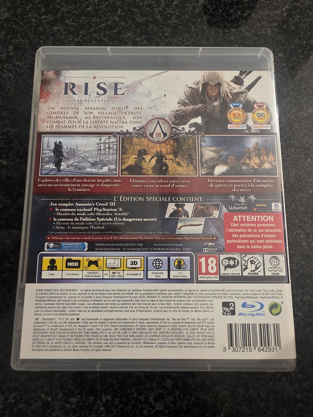 Giochi: Assassin's Creed 3 PS3 – Usato da Chavornay venduto da Crash37 1