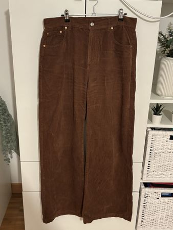 Hose Cord braun weit geschnitten guter Zustand
