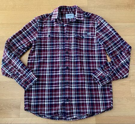 Chemise Carhartt à carreaux bordeaux / taille M / 100% coton