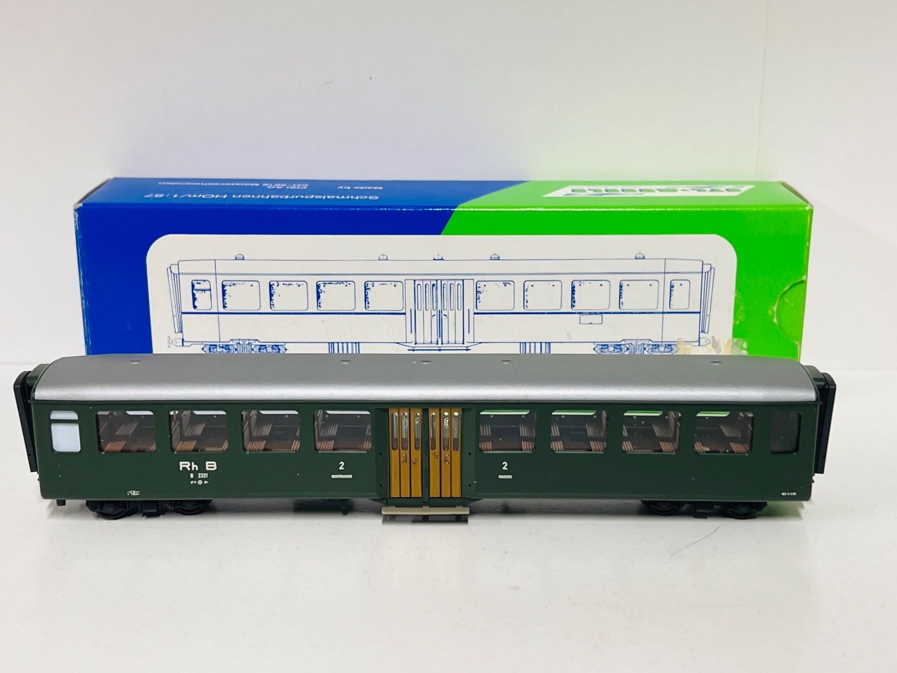 Modellini di ferrovie: STL-Models RhB B 2321  Personenwagen – Nuovo (secondo la descrizione) da Geroldswil venduto da TopTrain54 1
