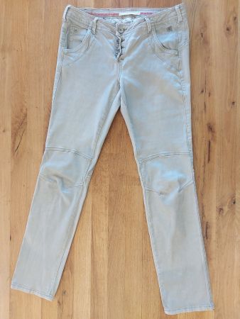 Nile Jeans beige mit Glitzereffekt Gr. M