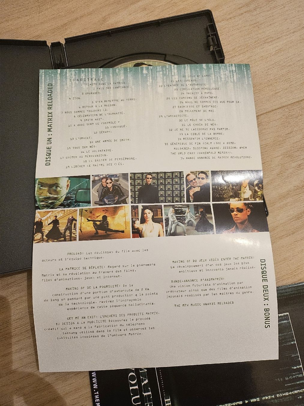 Tutti i DVDs: DVD Matrix + Matrix Reloaded - Double DVD – Usato da La Joux FR venduto da car_ck96 5
