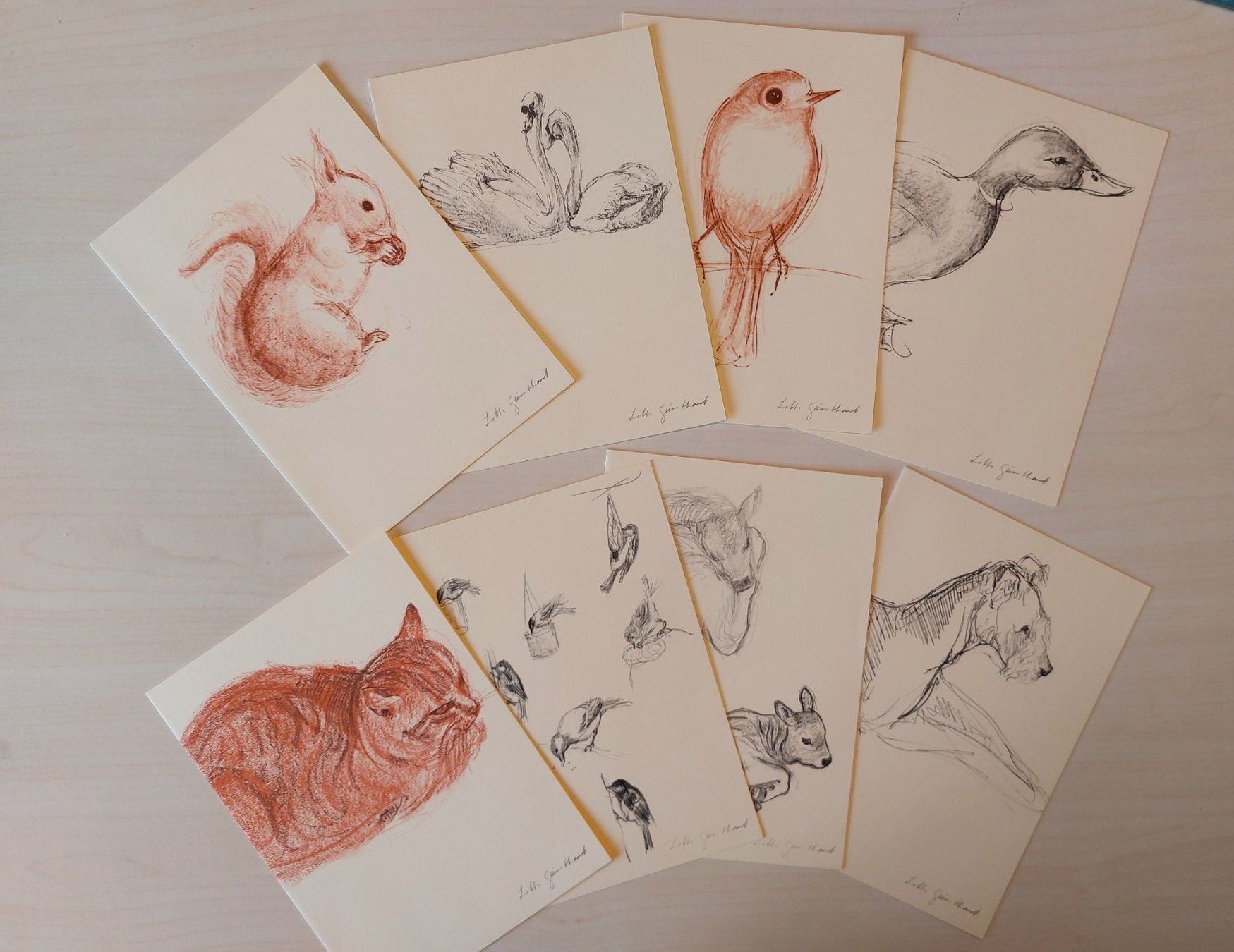 Gemälde: Kunstmappe Lotte Günthart meineTiere – Gebraucht aus Heerbrugg von Sonytime 3