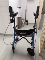 Gehhilfe VEVOR blau Rollator mit Unterarmauflage gebraucht