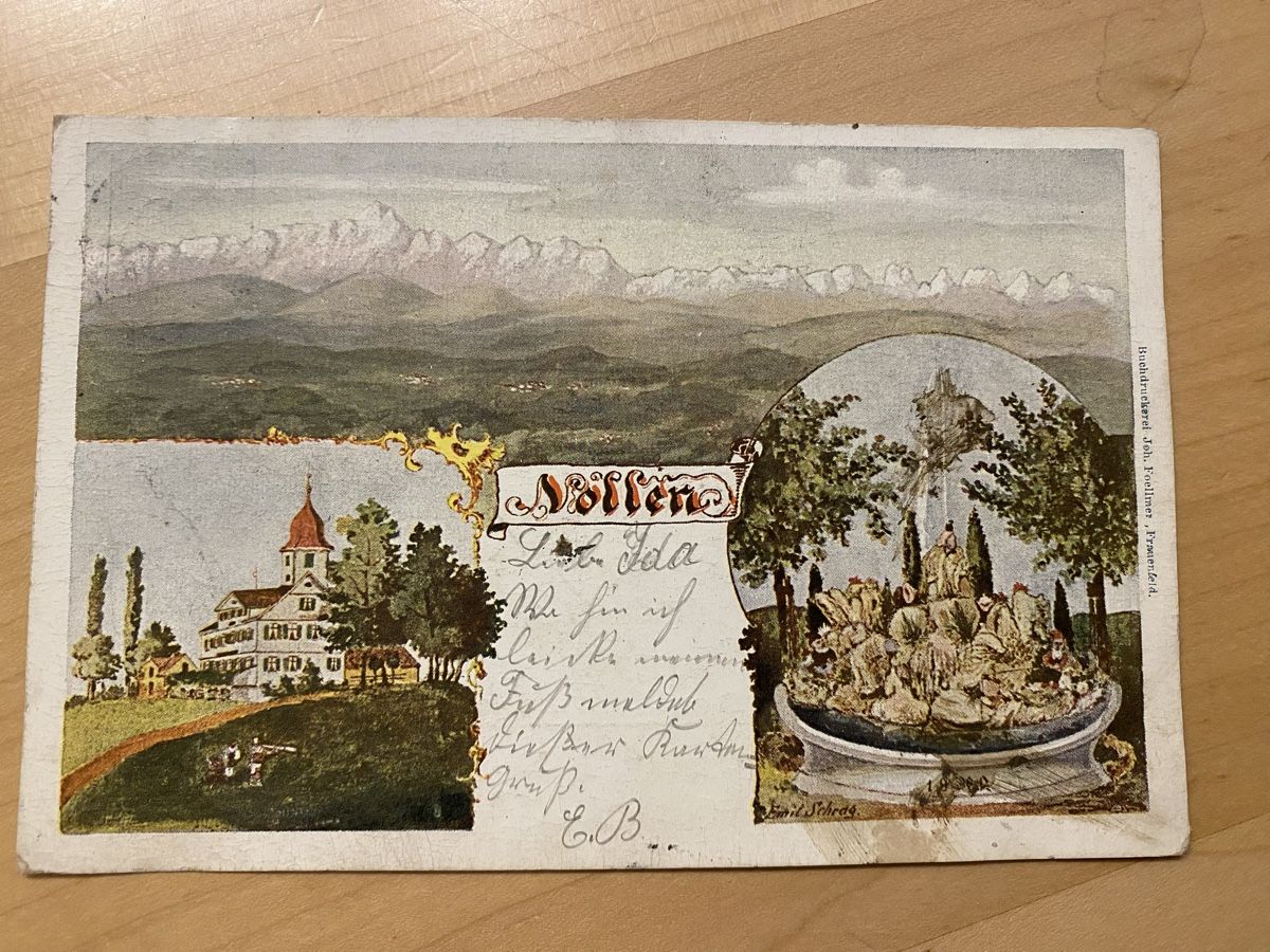 Cartoline postali: Nollen Thurgau – Usato da Mosnang venduto da Goldwasser