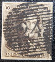 Belgien Kat. 1 gest. 1849 Kat. 95 Euro