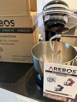 AREBOS Küchenmaschine 1500 W / 6 L mit Zubehör