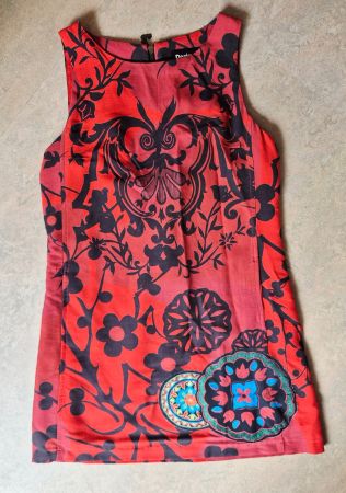 DESIGUAL KLEID DRESS 40 L SOMMERKLEID   TOP ZU JACKE SCHUHE