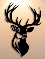 Metall Wandkunst Hirsch (30cm)