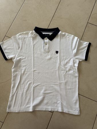 Polo Eden Park blanc, taille L – Élégance estivale!