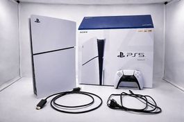 PS5 Slim Disc + Neuer Controller - Top Zustand (V12.70)
